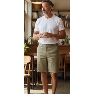 DICKIES knaki works shorts mens flat front durable utility caual classic